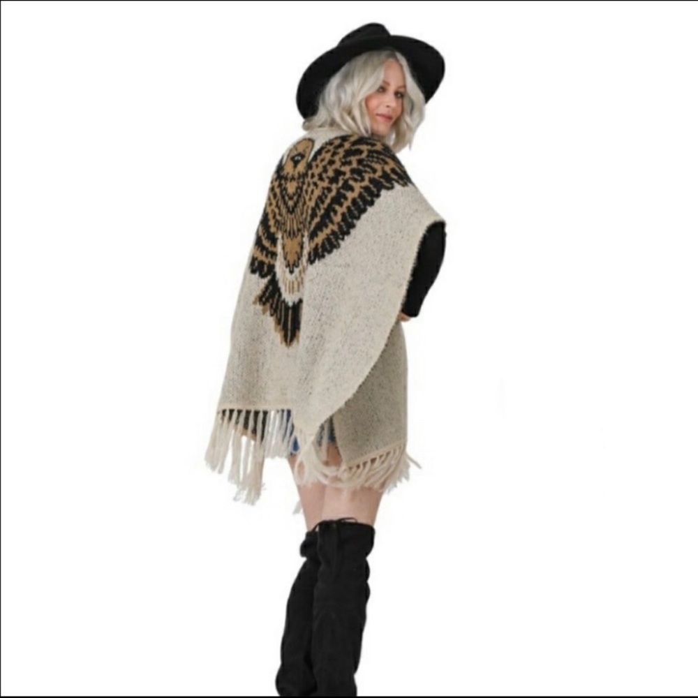VERTIGO PARIS PONCHO CAPE WESTERN
